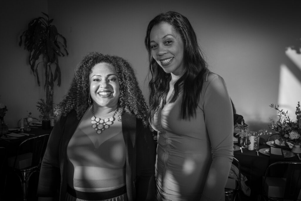 Tiana Woodruff and Loriel Alegrete (40tons) attend Natural High Company's inaugural Juneteenth Emancipation Edition of the “Plates and Plants" dinner series honoring Black Changemakers in Cannabis, Hollywood, June 17th, 2022.