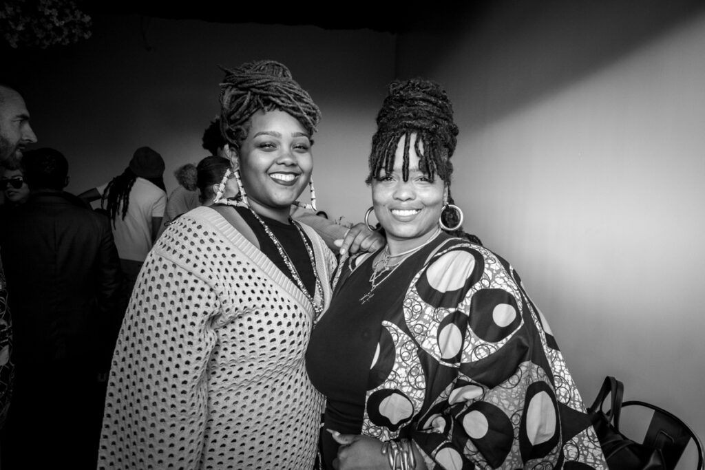 Haquika Howze and Kika Keith (Gorilla RX Wellness) attend Natural High Company's inaugural Juneteenth Emancipation Edition of the “Plates and Plants" dinner series honoring Black Changemakers in Cannabis, Hollywood, June 17th, 2022.